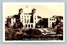 RPPC POSTCARD SAN DIEGO US NAVAL HOSPITAL ADMINISTRATION BUILDING TREES picture