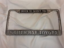 South Bay Toyota, California, Car Dealership Metal License Plate Frame picture