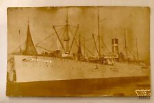 c1910 USAT Logan Army Transport Ship Vintage Postcard RPPC Real Photo picture