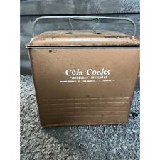Vintage 50s 60s Brown insulated Cola Cooler picture