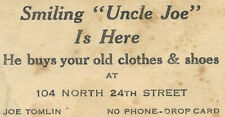 1930 birmingham alabama great depression Uncle Joe Tomlin Used Clothes 24th St. picture
