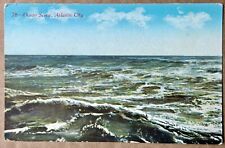 Ocean Scene, Atlantic City NJ New Jersey. Vintage Postcard picture