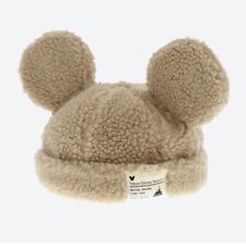 Japan Tokyo Disney Resort Store Ears HeadBand Hat Beige Fluffy CAP park picture