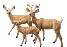 Vintage Breyer Deer Family Whitetail Deer Family Set Buck Doe Fawn Plastic/Model picture