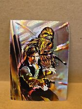 Star Wars Finest 1996 Topps Finest Card #1 Hans Solo & Chewbacca NM-MT  picture