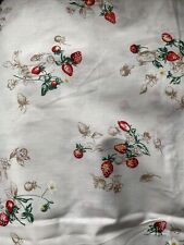 Vintage Fabric Strawberries Toile BTY picture
