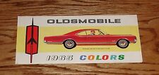 Original 1965 Oldsmobile Interior Exterior Colors Sales Brochure 65 Cutlass 98 picture
