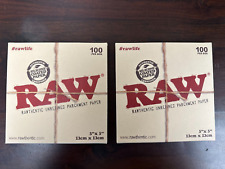 RAW Unrefined Parchment Paper Squares 5