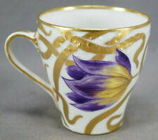 Charles Ahrenfeldt Crown Saxe Hand Painted Purple & Orange Tulips & Gold Cup B picture