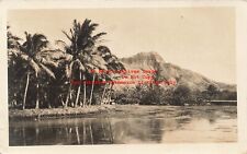 HI, Honolulu, Hawaii, RPPC, Diamond Head, Scenic View, 1916 PM, Photo picture