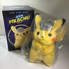 Pokemon LIFE SIZE DOLL Detective Pikachu Mega house Stuffed Plush 40cm Japan picture