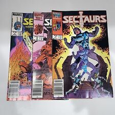 Marvel Comics Sectaurs #5, 6, & 7 1985 Very Good Condition. picture