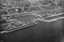 Dundee showing Camperdown Dock and King George V Wharf Scotland 1930s OLD PHOTO picture