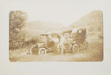 RPPC Early 1900's REO 4 Seat Touring Car and Other (Model T?) Touring Car picture
