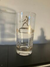 VINTAGE 1951 SPORT KINGS U.S.CHAMPIONS MEN'S SINGLES DRINKING GLASS GOLD TRIM picture