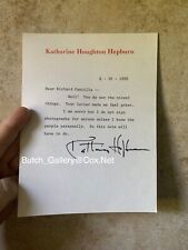 KATHERINE HEPBURN tls letter signed autograph in full picture