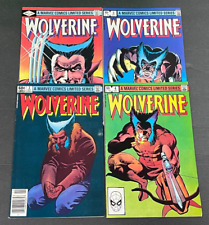 1982 Issues #1-4 Marvel Comics Complete Wolverine Set w/ Newsstand AA 82923 picture