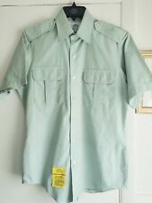 75% OFF NEW   SHORT SLEEVE Men's 15 Green 2 Pocket Poly/Cotton Shirt picture
