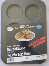 CHICAGO METALLIC Muffin Top Pan Professional Pan Non Stick 6 Cavity Baking picture
