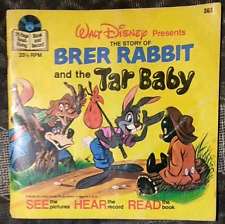 1971 Walt Disney Read Along Book & Record BRER RABBIT & The Tar Baby 33 1/2 RPM picture