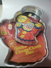 Vintage 1982 Wilton Circus Clown Party Cake Baking Pan 2105-3823 picture