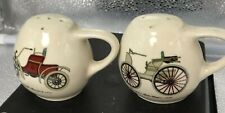 Antique Cars Salt & Pepper Shakers With  w/rubber corks no chips picture