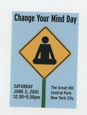 Vintage Postcard  AD :   CHANGE YOUR MIND  MEDITATION  GREAT HILL NYC  UNPOSTED picture