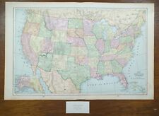 Vintage 1900 UNITED STATES of AMERICA Map 22
