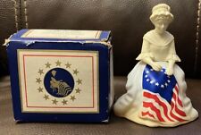 Vintage 1976 Bi-Centennial Avon Betsy Ross Perfume Decanter 4oz Full w/ Box picture