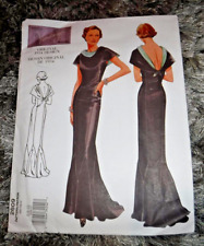 Vogue Vintage 2609 New (Uncut) Fabulous evening Dress-  SIZE 6 - 8 - 10 UNCUT picture