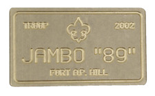MINT 1989 National Jamboree Troop 2002 Belt Buckle Fort A.P. Hill Boy Scouts BSA picture