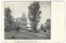 c1909 Randolph Sanatorium Randolph Vermont VT Vintage Postcard picture