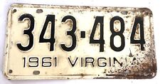 1961 Virginia License Plate picture