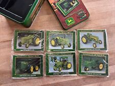 John Deere Harvest Heritage Metal Collector Cards in Tin, New 6-Card Set, 1995 picture