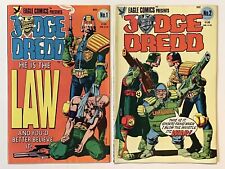 Judge Dredd 1, 2 Eagle Comics 1983 Brian Bolland/John Wagner, Mid-Grade Lot of 2 picture