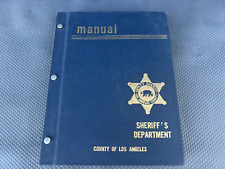 Vintage 1960's Los Angeles County Sheriff's Department Manual picture