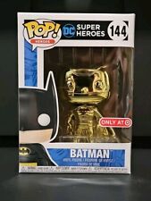 Funko Pop Super Heroes Batman Gold Chrome Target Exclusive 144 picture