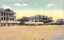 1911 Ocean Front Cottages Pablo Beach FL post card picture