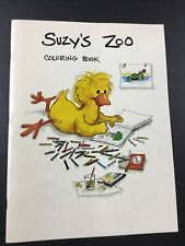 For Tanabanana1 ONLY  Vtg Suzy's Zoo COLORING BOOK  WitzyDuck 11 pgs 1979 NOS picture