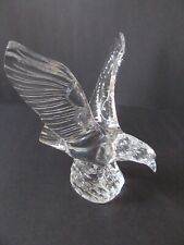 Signed Waterford Crystal Wings Up Eagle Figurine Crafted in Ireland Mint  picture