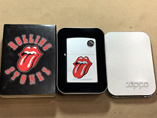 New Rolling Stones Zippo Lighter. Rare Unstruck Zippo 20695 WITH STICKER picture