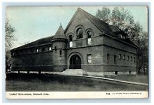 c1910 Entrance of Ladies Gymnasium Grinnell Iowa IA Antique Posted Postcard picture