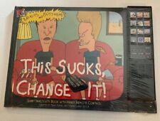 1995 Beavis & Butthead This Sucks Change It Inactivity Book & Talking Remote NEW picture