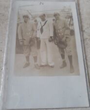 *Very Scarce* Vintage Rppc Navy Sailor  Baseball Players Postcard Gloves Uniform picture