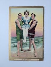 L R Conwell 1906 Adult Bathing Suit Postcard Antique Gold The Prize Winner picture