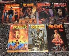 PREACHER LOT OF 7 TRADE PAPERBACKS MULTIPLE PRINTINGS SEE THE PICS picture