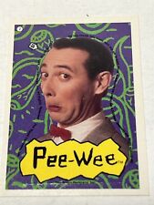 Pee-Wee’s Playhouse Pee-Wee Herman Sticker Card No 2 Topps 1988 picture