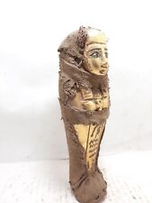 RARE ANTIQUE ANCIENT EGYPTIAN Statue Ushabti Servant Minions Holding Key of Life picture