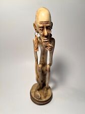 Amazing Old Unique HandCarved ‘Wise Old Man’ North African Artwork 11½ Sculpture picture