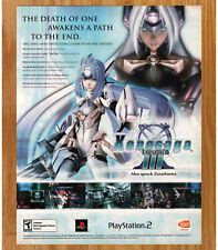 Xenosaga Episode III Bandai RPG PS2  Video Game Print Ad / Poster Promo Art 2006 picture